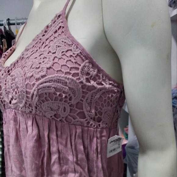 SOLD ❌ Charlotte Russe Babydoll Pink Summer Dress NWT - Picture 8 of 17